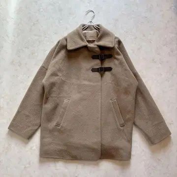 레어 hella 헤라 스텐카라 코트 샤기 베이지 벨트