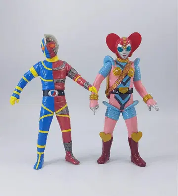 소프트 비닐 키카이다 & 비진더 2세트 BANDAI 2004년