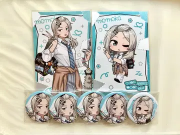 걸즈밴드클라이 갈클라 헤이세이 갸루 모모카 캔뱃지 특전 엽서