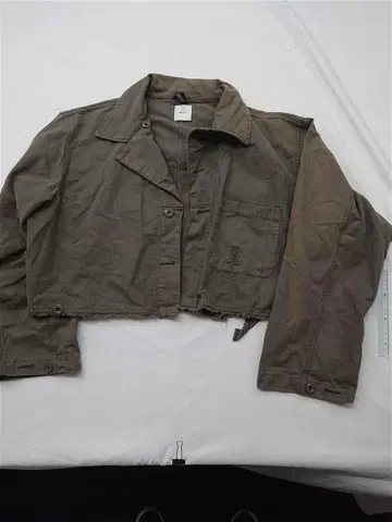 아메리 ameri 카키 크롭 자켓