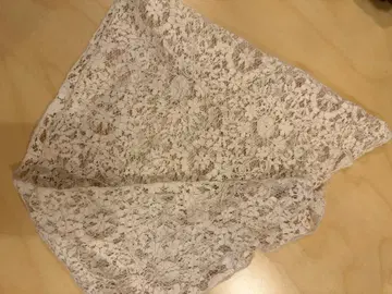 레이스 스카프 화이트