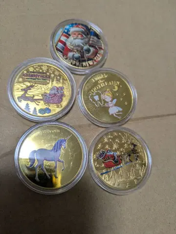 산타 크리스마스 코인 5개 산타 카드