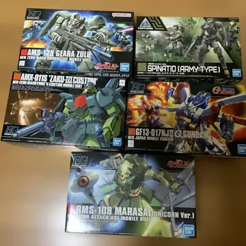 건담 프라모델 모빌슈트 프라모델 세트 5종 세트