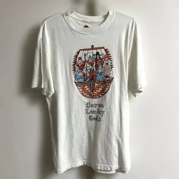 칠복신 T셔츠 화이트 반팔