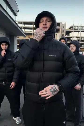 mont-bell 블랙 다운 자켓 알파인 다운 후드티