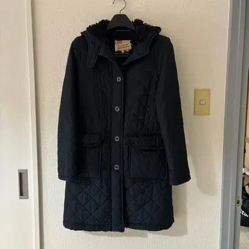 Traditional Weatherwear 네이비 롱 코트 36