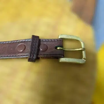 90cm 브라운 가죽 벨트 심플