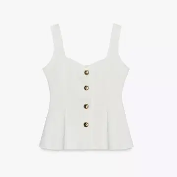 [ 미착용 새상품 택 포함 ] ZARA 스트레치 페플럼 상의