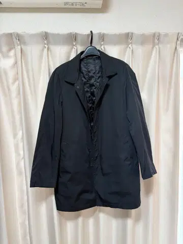 블랙 스텐카라 코트 M