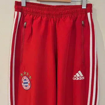 구제 의류 adidas 아디다스 트랙 팬츠 빨간색 3라인 밑단 지퍼 S