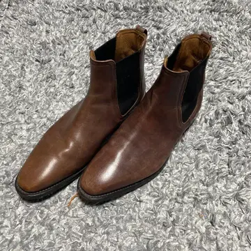 리갈 브라운 가죽 사이드 고어 부츠 25