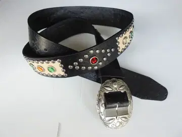 가죽 스터드 벨트 큐빅 스포츠