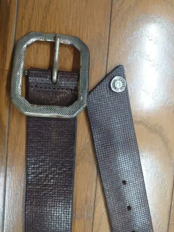 REPLAY 브라운 가죽 벨트