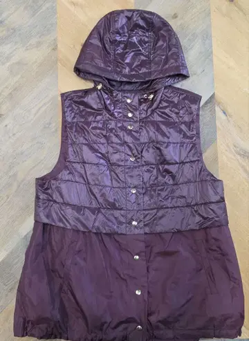 15호 leilian 후드 부착 퍼플 베스트 베스트 이너 베스트 y50