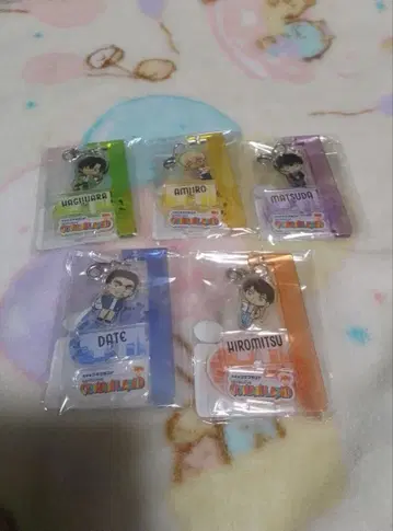 코난랜드 흔들흔들 아크릴 스탠드 경찰학교조 세트 미개봉