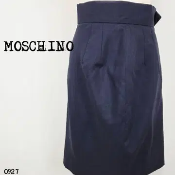 MOSCHINO 모스키노 타이트 스커트 울 네이비 38 0927