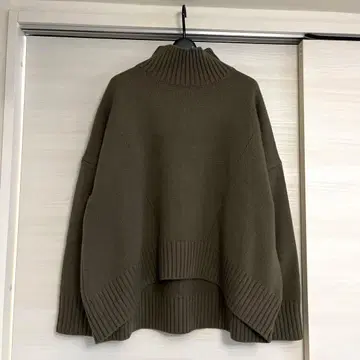 CINOH 치노 니트 풀오버 오버사이즈 하이넥 니트 스웨터