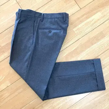 INCOTEX 울 플란넬 슬랙스 (미디엄 그레이) 44