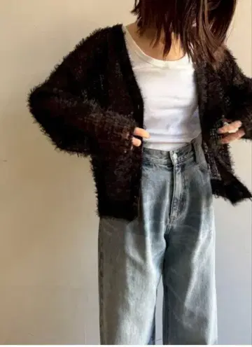 [ cafune ] 2025 페더 튤 가디건 38