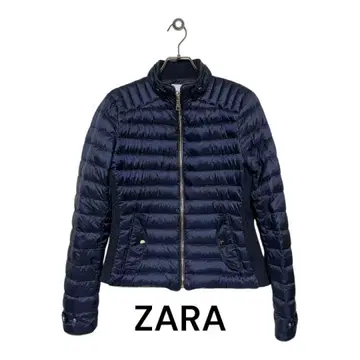 ZARA 자라 충전솜 다운 자켓 네이비 경량 M