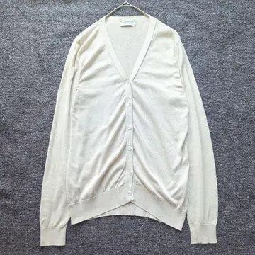 새상품급 JOHN SMEDLEY 씨 아일랜드 코튼 가디건 베이지 M