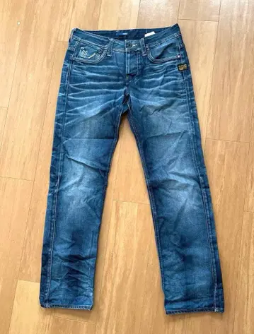 G-STAR 스트레이트 데님 인디고 블루