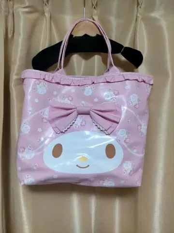 택 포함 새상품 마이멜로디 토트백 핑크 리본 포함 토트백