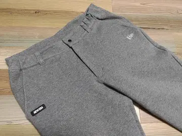 빅 사이즈 New Era 테크 맨투맨 테이퍼드 팬츠 그레이