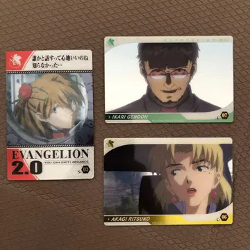 에반게리온 캐릭터 카드 3장 세트