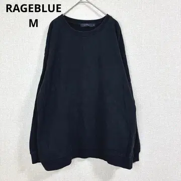 [레이지블루] 맨투맨 면100% 캐주얼 블랙 M