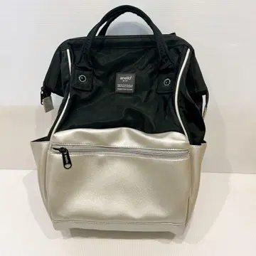 미사용 anello 백팩 백팩 블랙 실버