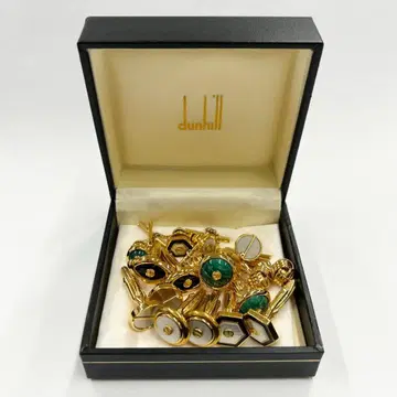 dunhill 던힐 커프스 6점 넥타이핀 5점 묶음 판매 골드 계열