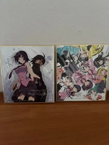 모노가타리 시리즈 색지 아트