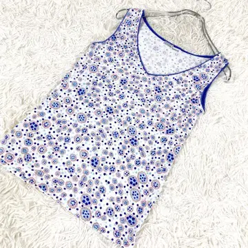 TSUMORI CHISATO 츠모리치사토 꽃무늬 탱크탑 비쥬 포함 M