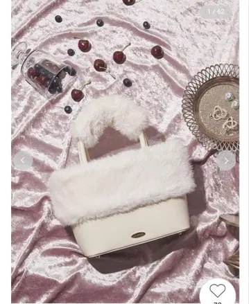 새상품 미사용 LILY BROWN 에코 퍼 콤비 멀티 웨이 토트