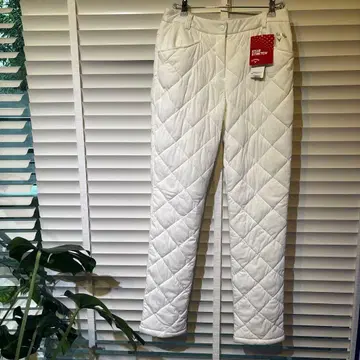 [ 새상품 ] 캘러웨이 충전솜 퀼팅 화이트 팬츠 방풍 방한