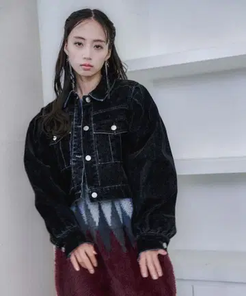 [ 새상품 미사용 ] 플로키 데님 자켓 HARE 하레