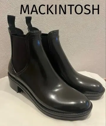 미사용 MACKINTOSH / 사이드 고어 레인부츠 36 브라운