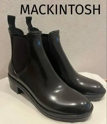 미사용 MACKINTOSH / 사이드 고어 레인부츠 36 브라운