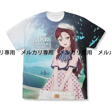 러브 라이브 선샤인 사쿠라우치 리코 풀 그래픽 T셔츠 솔로 콘서트 XL