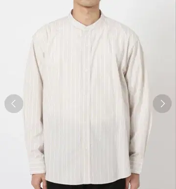 JOURNAL STANDARD 패턴 밴드 카라 셔츠