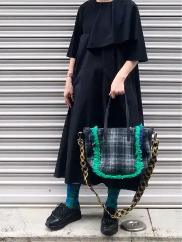 [ 새상품급 ] Exquisite J 울 모코모코 토트 숄더 아쉬페