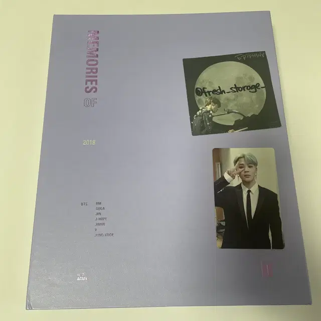 방탄소년단 메모리즈 2018 디비디 지민 포카 BTS DVD