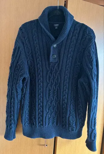 J.Crew 네이비 케이블 니트 L