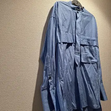 [하자품!] 엔폴드 노카라 스트라이프 셔츠