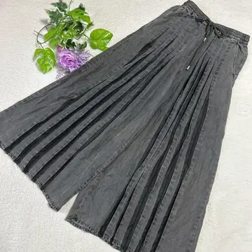 [ CYNICAL 시니컬 ] 플리츠 와이드 팬츠 블랙 02