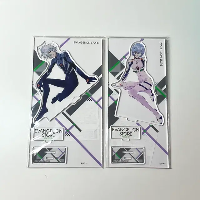 미개봉 일괄 에반게리온 카오루 레이 아크릴스탠드 에바스토어