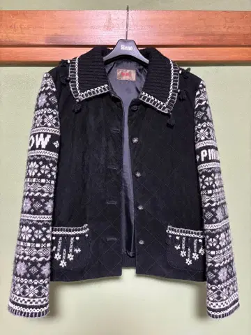 PINK HOUSE 니트 옷깃 자켓