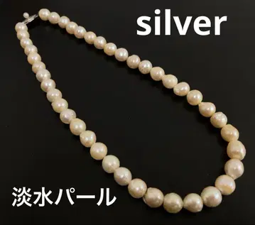 silver 담수 펄 목걸이