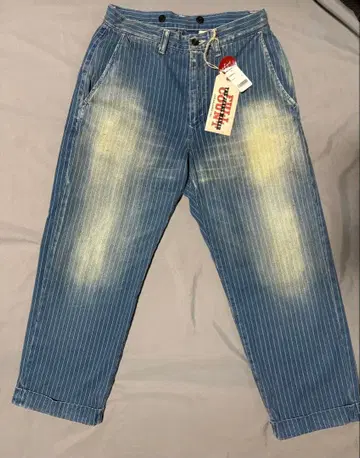 풀카운트 1128HW-4 인디고 워바쉬 스트라이프 가공